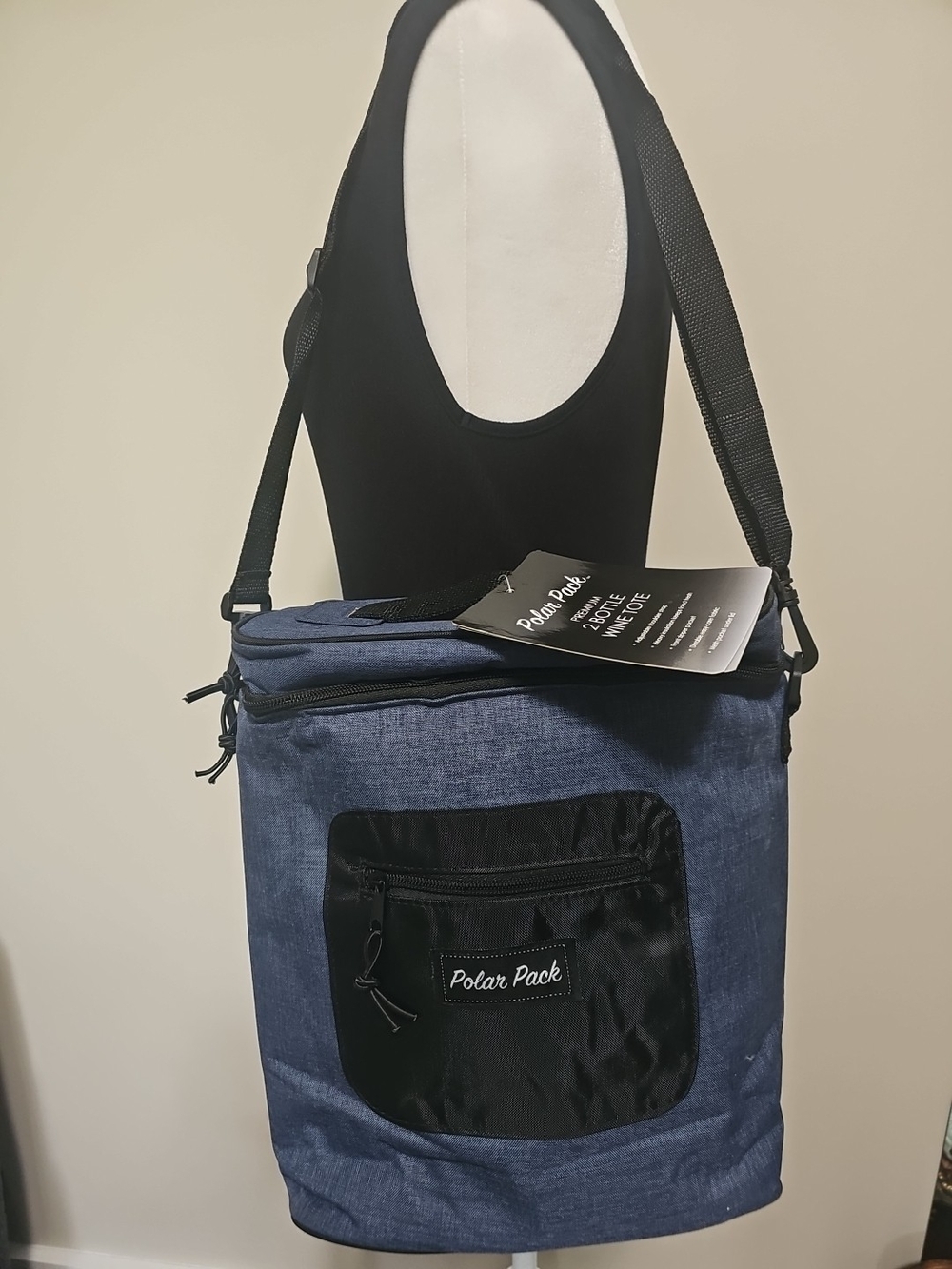 Insulated Cooler Tote Bag - Navy Blue